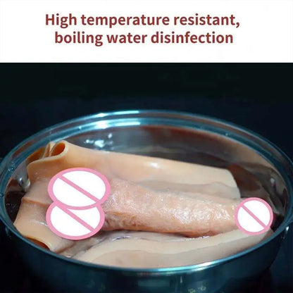 Realistic Real Heart Dildo Shorts Wearable Silicone Panties Dildo Soft Sex Toy For Two Lesbians Adult Anal Dildo 18+