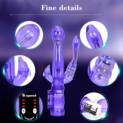 Vibrator Realistic Dildo Penis Vibrator Clitoral Stimulation Massager Anal Plug Transparent Female Sex Toy Women