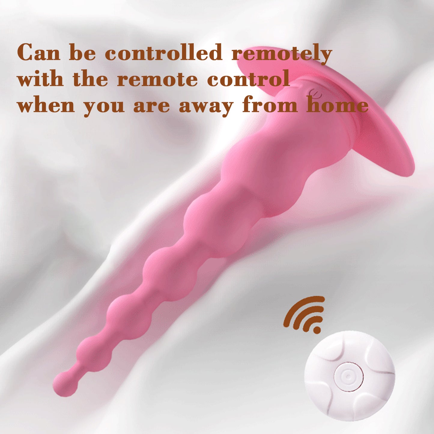 Vibrating Anal Probe -- Flexible Silicone Anal Sex Toy Bulet Vibrator for Adult