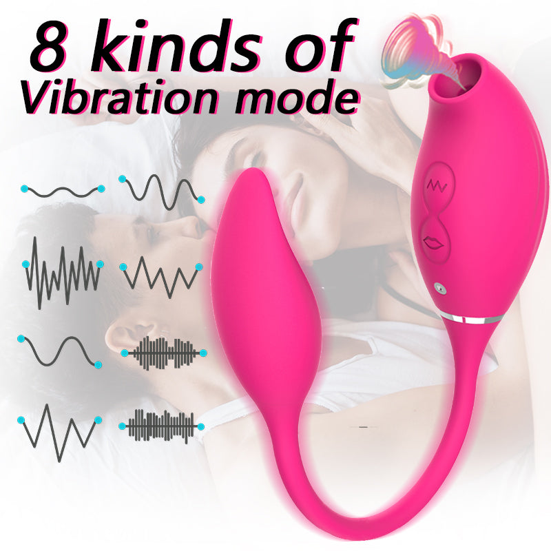 Vibrator 2in1 Sucking Clitoris Vagina Masturbation Soft Female Nipple G-Spot Vibration Stimulator Massager Dildo Sex Toys 18+