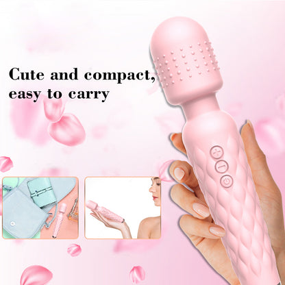 Waterproof 12-Function Multi-Speed Rechargeable AV Magic Vibrating Wand Massager Sex Toys for Women Adult Product G Spot