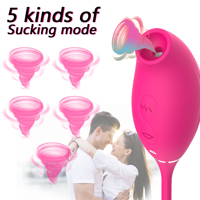 Vibrator 2in1 Sucking Clitoris Vagina Masturbation Soft Female Nipple G-Spot Vibration Stimulator Massager Dildo Sex Toys 18+