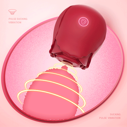 Rose Vibrator 2 In 1 Vagina Masturbation Nipple Sucker Tougue Licking Clitoris Stimulation G-Spot Massager Dildo Sex Toys 18+