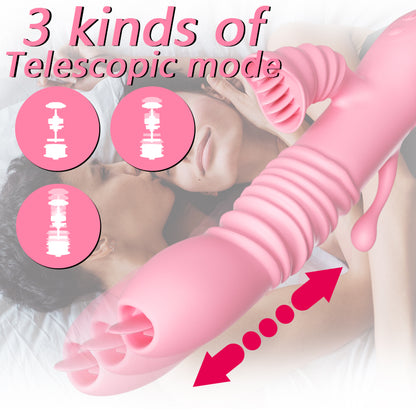 Female Masturbation Vibrator Clitoris Massage Sexy Products 3 In 1 Vibrator Dildo for Women G Spot Adult Goods for Female Couple