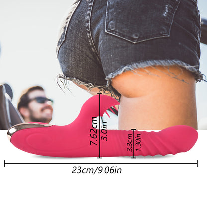 Tongue Licking Vibrator Dildo Retractable Vibrator, Rechargeable Smart Heated Adult Sex Toy for Women and Games