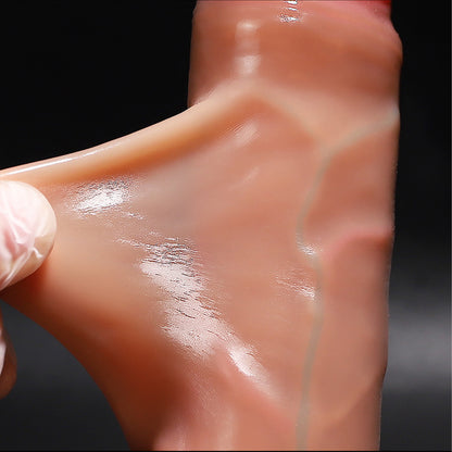 Realistic dildos huge penis, realistic penis, realistic penis sliding foreskin simulation soft stimulating masturbation device