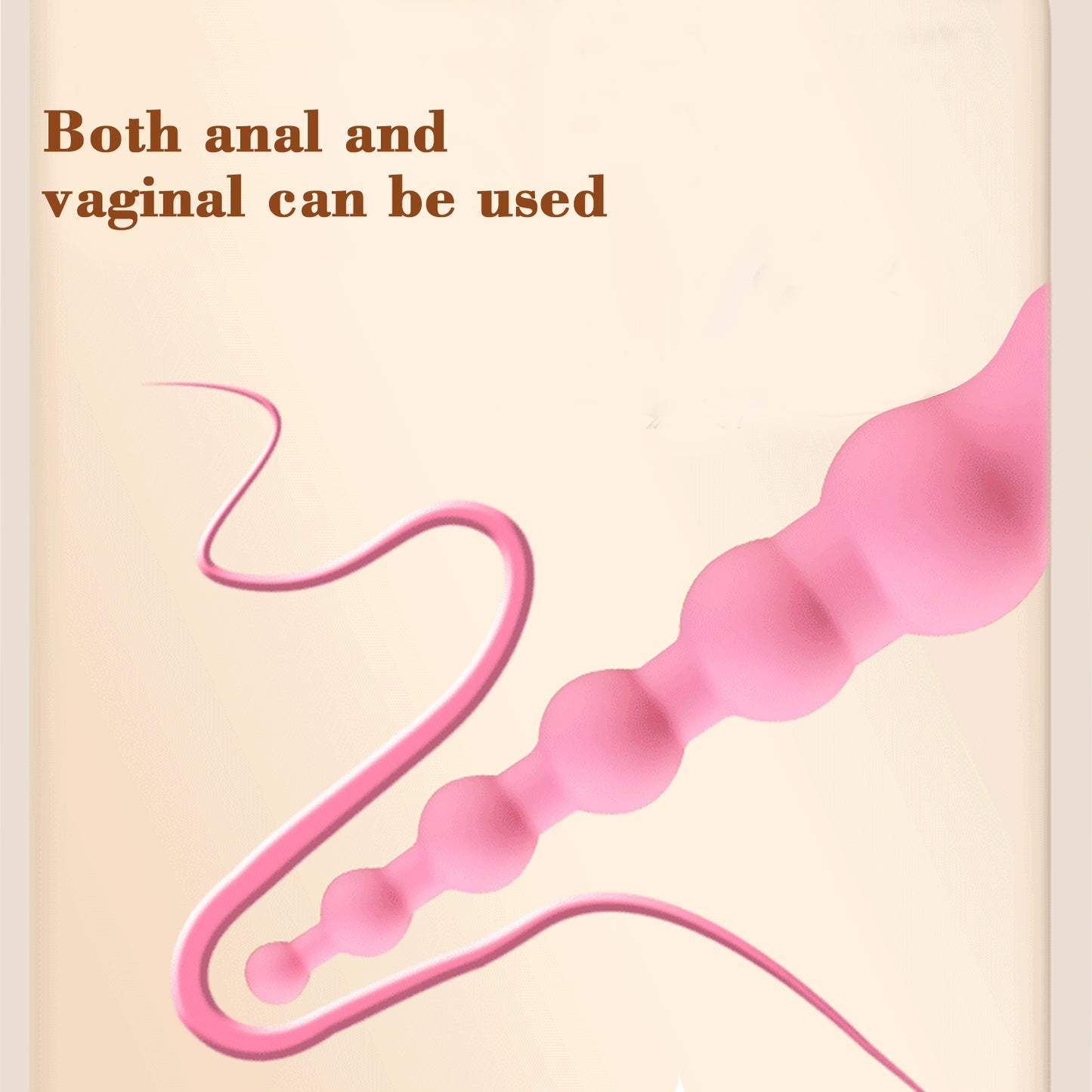 Vibrating Anal Probe -- Flexible Silicone Anal Sex Toy Bulet Vibrator for Adult