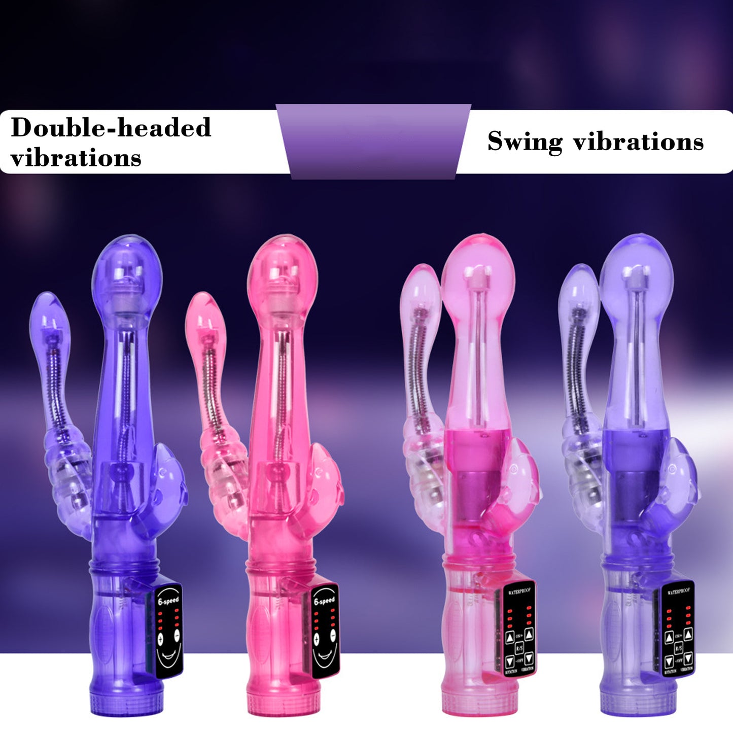 Vibrator Realistic Dildo Penis Vibrator Clitoral Stimulation Massager Anal Plug Transparent Female Sex Toy Women