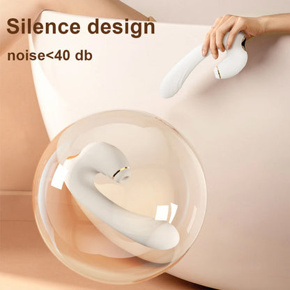 Sucking Vibrator G-Spot Pulse Double Vibration Soft Wand Women's Light Luxury Masturbation Device Adult Interest Foreign Trade