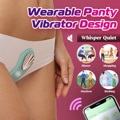 Vibromasseur de culotte portable avec télécommande App, 10 stimulateurs clitoridiens vibrants, masseur, jouet sexuel adulte pour femmes et Couple