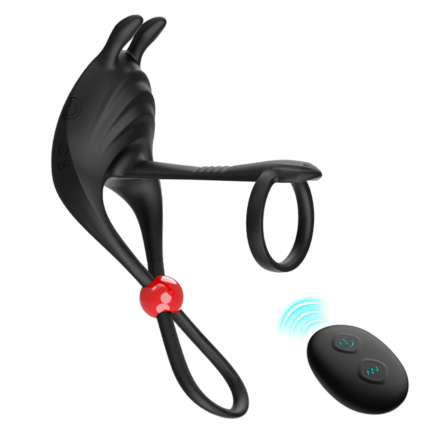Vibrating Penis Ring Remote Control Adjustable Cock Ring Ejaculation Delay Clitoris Stimulation 18+ for Men