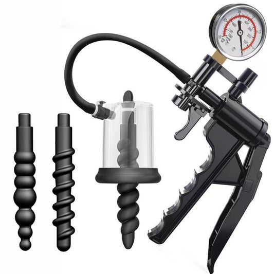 Vacuum anal pump prostate anal plug masturbator adult sex toy male spiral anal bead dilator for men
