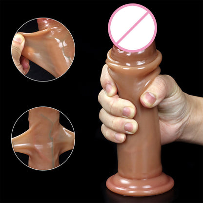 Realistic dildos huge penis, realistic penis, realistic penis sliding foreskin simulation soft stimulating masturbation device
