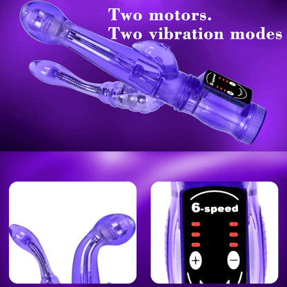 Vibrator Realistic Dildo Penis Vibrator Clitoral Stimulation Massager Anal Plug Transparent Female Sex Toy Women