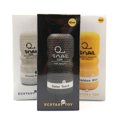 Male Sex Toy Vacuum Sucking Transparent Snail Cup Realistic Oral Vaginal Anus Pussy Sex Toys for Men Adult
