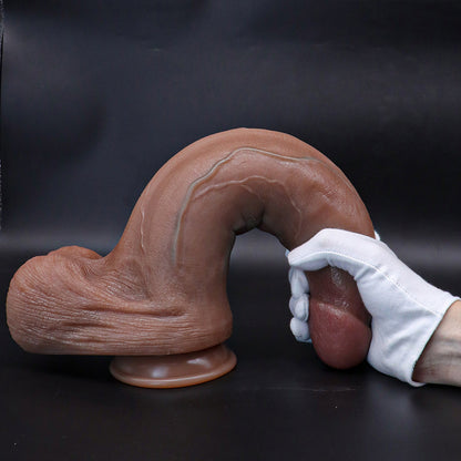 Super huge silicone fake dildo, wide thick, soft and realistic large dildo, with powerful suction cups, adult toys