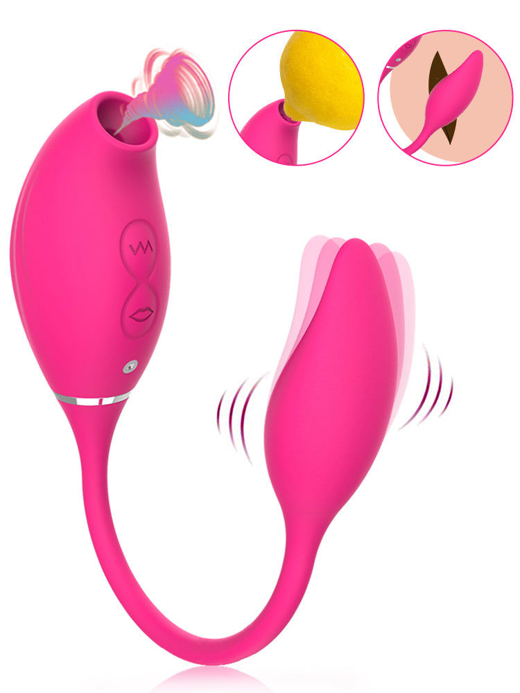 Vibrator 2in1 Sucking Clitoris Vagina Masturbation Soft Female Nipple G-Spot Vibration Stimulator Massager Dildo Sex Toys 18+