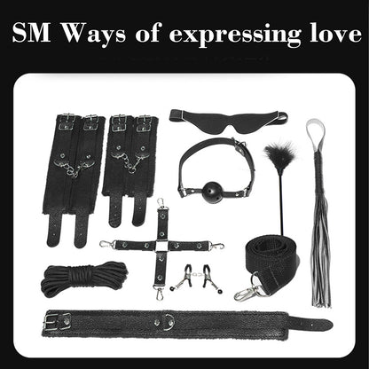 BDSM Restraints Sex Toys Bondage Kits Fetish Restraints Sex Toys Set for Beginners SM Adult Games 18+