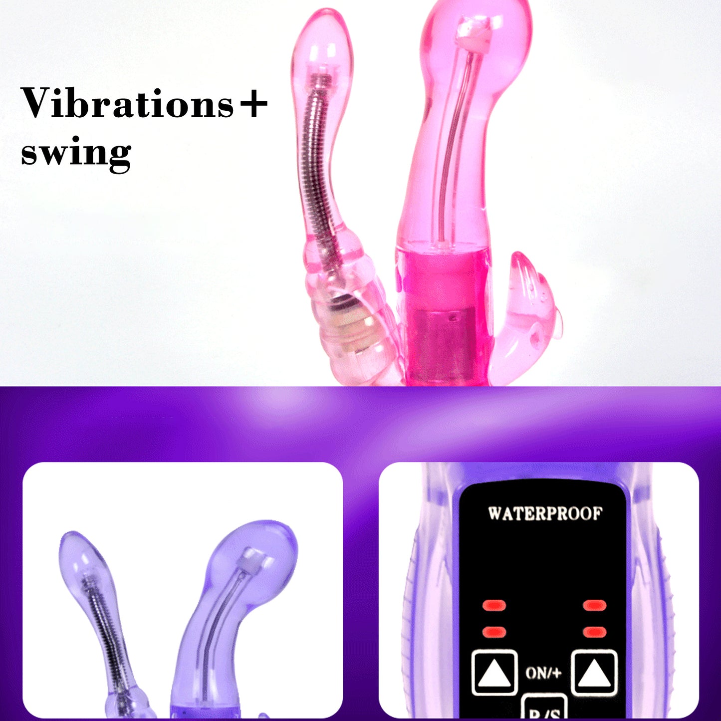 Vibrator Realistic Dildo Penis Vibrator Clitoral Stimulation Massager Anal Plug Transparent Female Sex Toy Women