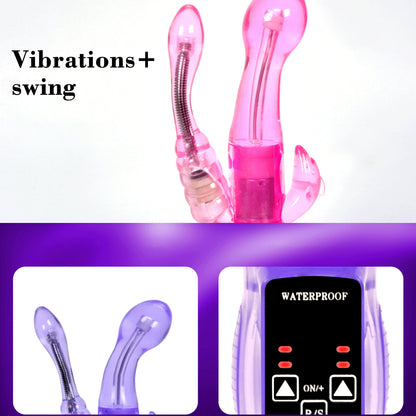 Vibrator Realistic Dildo Penis Vibrator Clitoral Stimulation Massager Anal Plug Transparent Female Sex Toy Women
