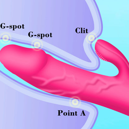 Thrusting Dildo Vibrator Clitoral Waterproof Rechargeable Vibrator Motor Stimulator Adult Sex Toys For Women