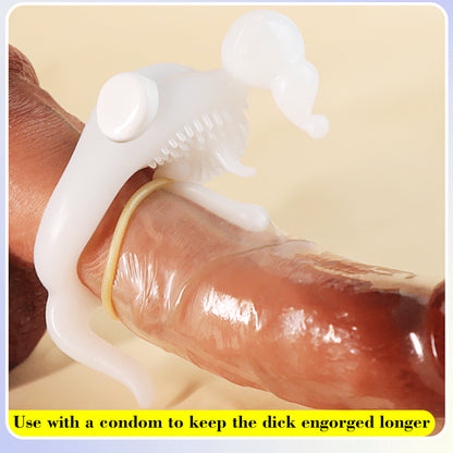 Baby Elephant Vibrating Penis Ring Semen Remote Control Male Sperm Locking Vibrator Men's Delay