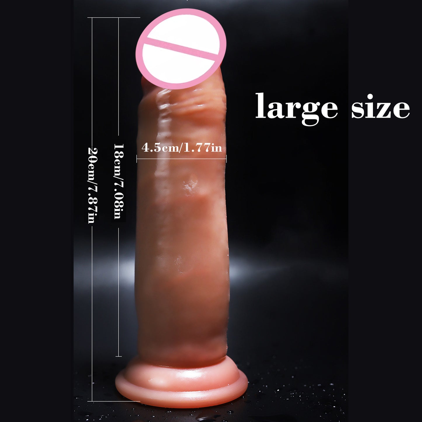Realistic dildos huge penis, realistic penis, realistic penis sliding foreskin simulation soft stimulating masturbation device