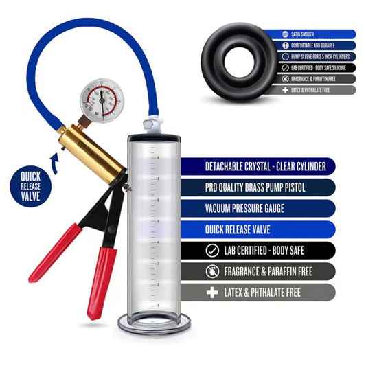 Acrylic Penis Pump Manual Penis Enlarger Sex Toy For Men Vacuum Pump Male Masturbation Penis Extender Trainer Adults Sex Product