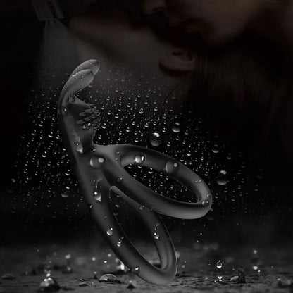 Delay Ring Sex Toy Battery Powered Vibrating Lock Sperm Ring Penis Ring Men’s Toy Penis Training Sex Toy