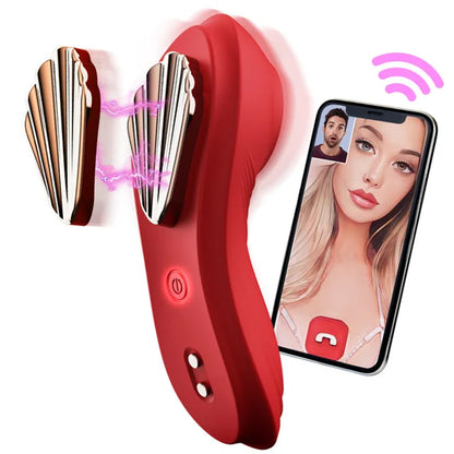 Vibromasseur de culotte portable avec télécommande App, 10 stimulateurs clitoridiens vibrants, masseur, jouet sexuel adulte pour femmes et Couple