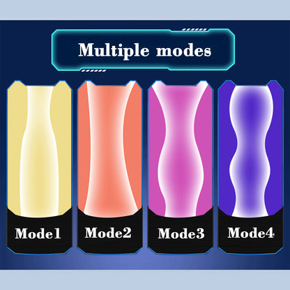 Realistic Double Head Automatic Male Masturbator Cup Penis Pussy Vagina Textured Sex toys