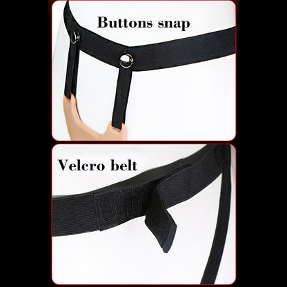 Wearable Realistic Conjoined Double Dildo Two Penis Female Masturbator Harness Belt Sex Toys For Woman Gay Couple