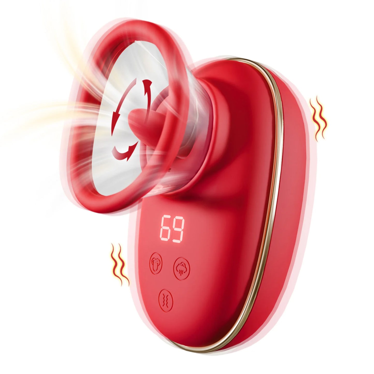 Sucking & Licking Vibrations Toys, G-spot Nipples Vagina Clitoral Stimulator sex toy for Adult Women