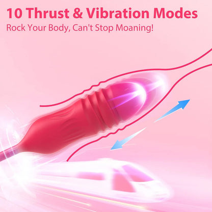 Rose Sex Toy for Womens Sex - Upgrade Rose Sex Stimulator for Women Vibrator Dildo Adult Sex Toys for Couples G Spot Vibrators Clitoral Nipple