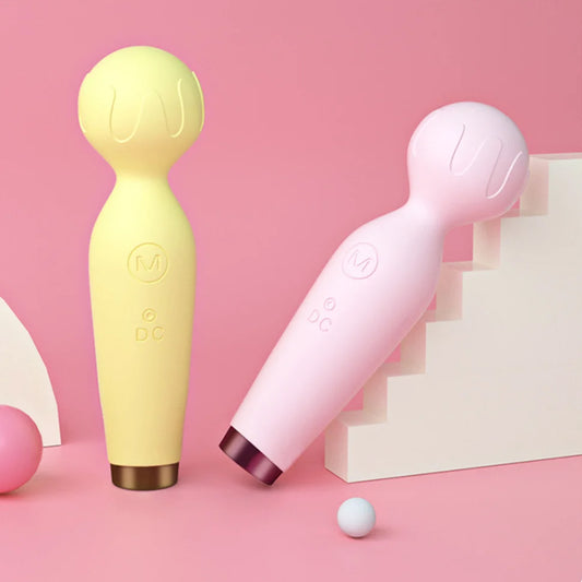 AV Magic Wand Massager Vibrator Ten-Speed Frequency Mini Microphone Shape Vibrator  Soft Silicone Sex Toys for Women 18+