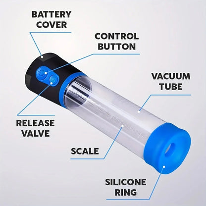 LED Electric Penis Pump Male Masturbator Cup Dick Extender Vacuum Pump Penis Enlargement Pump Trainer Sex Toy for Men