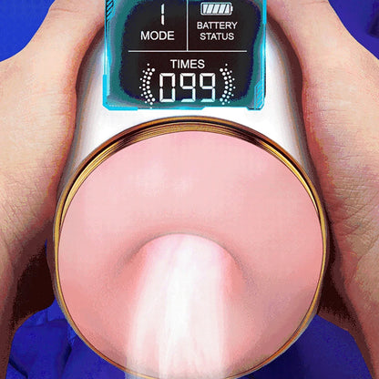 LCD Display Electric Male Masturbators Vibration Sucking Sex Toy For Men Masturbation Cup