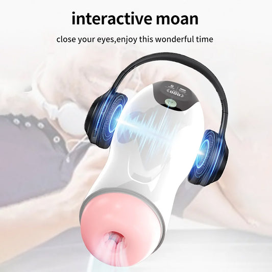 LCD Display Electric Male Masturbators Vibration Sucking Sex Toy For Men Masturbation Cup