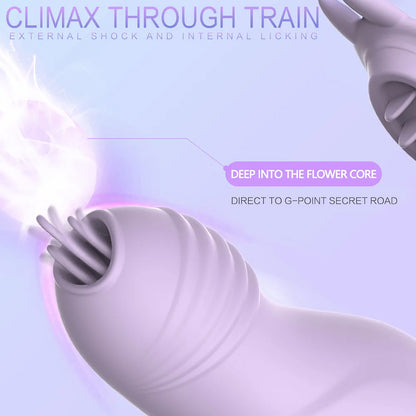 Wearable vibrating panties dildo tongue licking vibrator pulse silent vibrating egg with wireless remote control, female adult sex toy