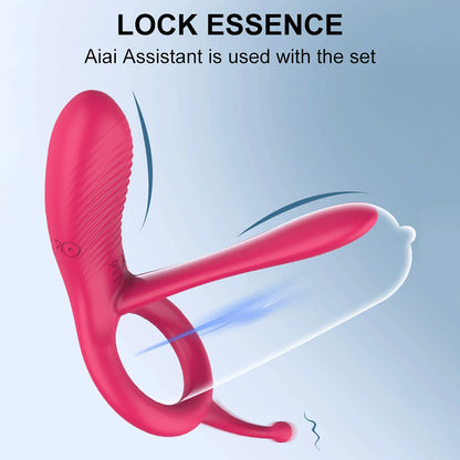 Remote Control Penis Ring Vibrator Silicone Adult Sex Toy Erection Couples Remote Control for Toys Black