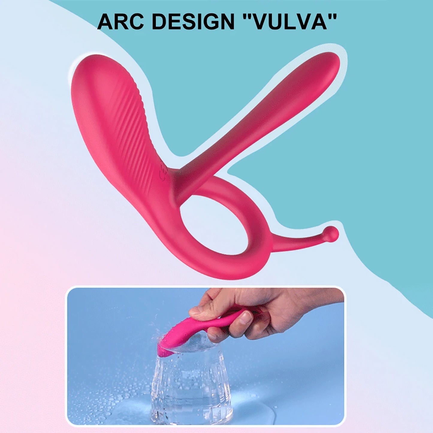Remote Control Penis Ring Vibrator Silicone Adult Sex Toy Erection Couples Remote Control for Toys Black