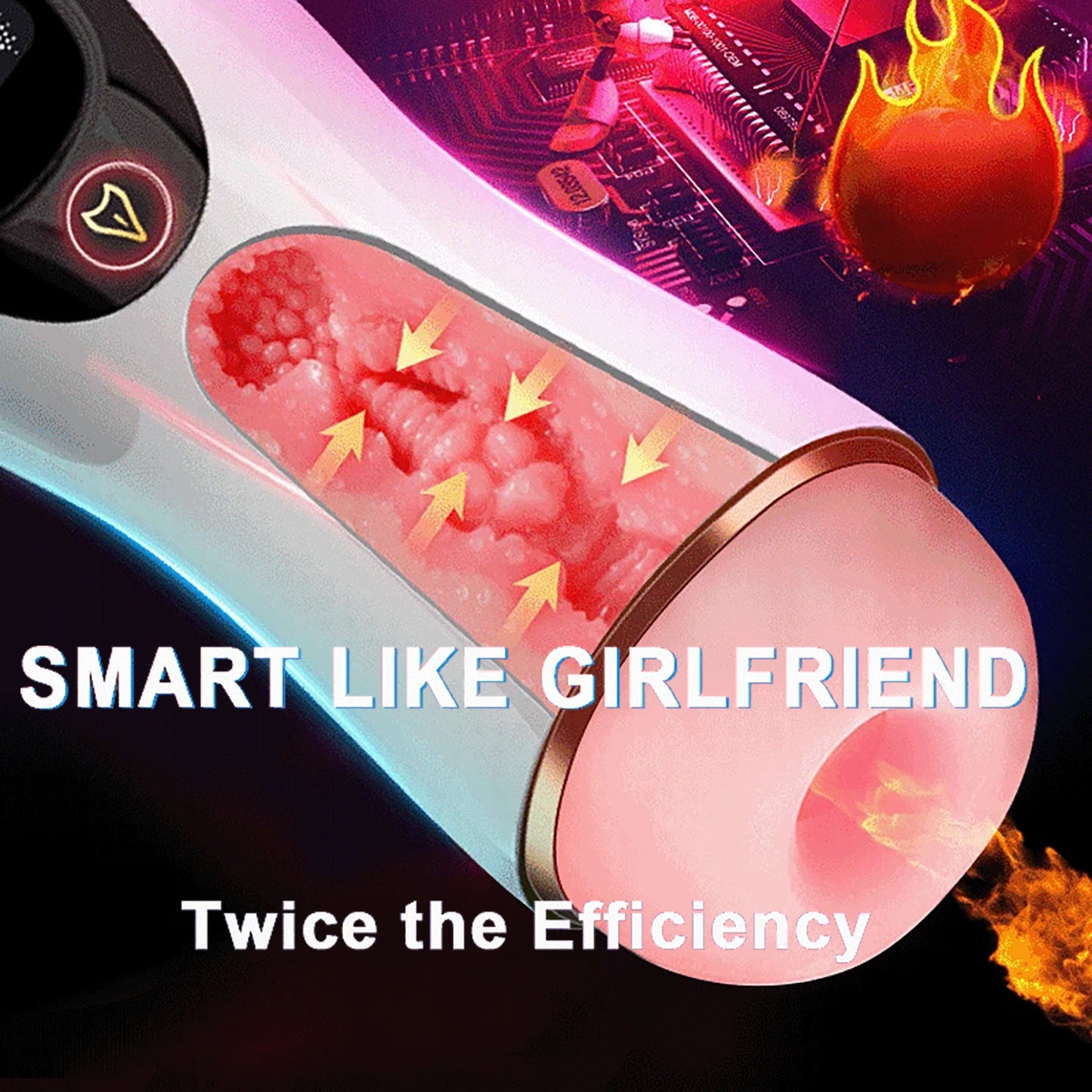 LCD Display Electric Male Masturbators Vibration Sucking Sex Toy For Men Masturbation Cup