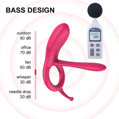 Remote Control Penis Ring Vibrator Silicone Adult Sex Toy Erection Couples Remote Control for Toys Black