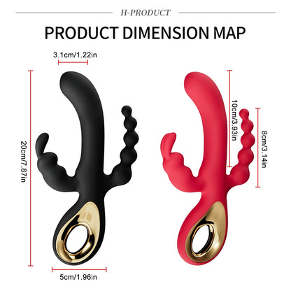 G-spot rabbit vibrator, suitable for female clitoral stimulation, with 10 powerful vibration functions