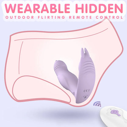 Wearable vibrating panties dildo tongue licking vibrator pulse silent vibrating egg with wireless remote control, female adult sex toy