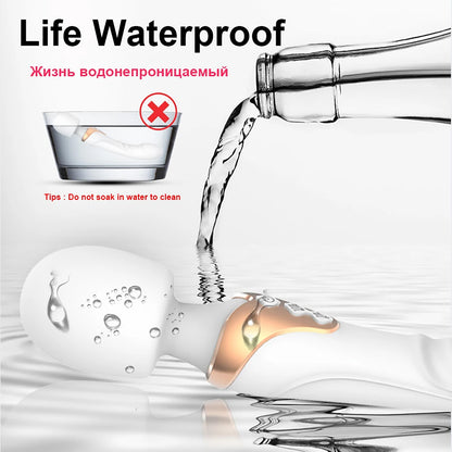 Erotic big head wand clitoris pussy massager vibrator waterproof usb charging adult sex toys for women