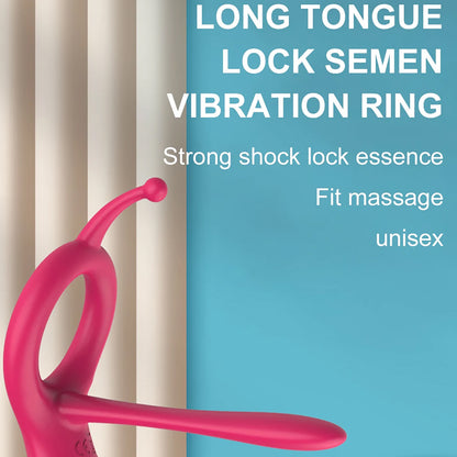 Remote Control Penis Ring Vibrator Silicone Adult Sex Toy Erection Couples Remote Control for Toys Black